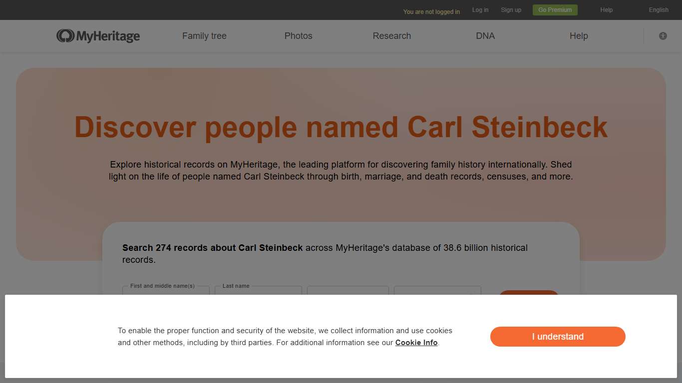 Carl Steinbeck Family History & Historical Records - MyHeritage